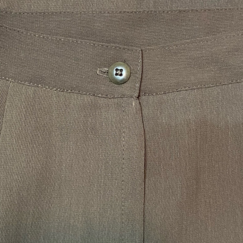 Distaffe Brown Pencil Skirt Vintage Size 14 MIDI‎ Career 90s Office Minimalist - Picture 3 of 5